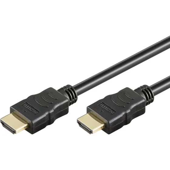 Goobay HDMI 2.0 kabel 5 m – 4K, forgyldte stik, sort