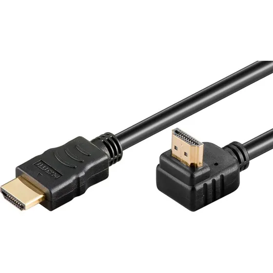 Goobay Vinklet HDMI-kabel 90° 5 m (4K@60Hz)