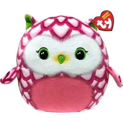 TY Squishy Beanies Tootie Pink Ugle 25cm