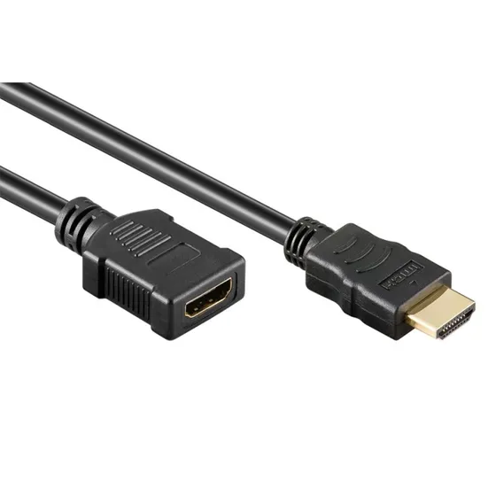 Goobay Højhastigheds HDMI-forlængerkabel 1 m (med Ethernet)