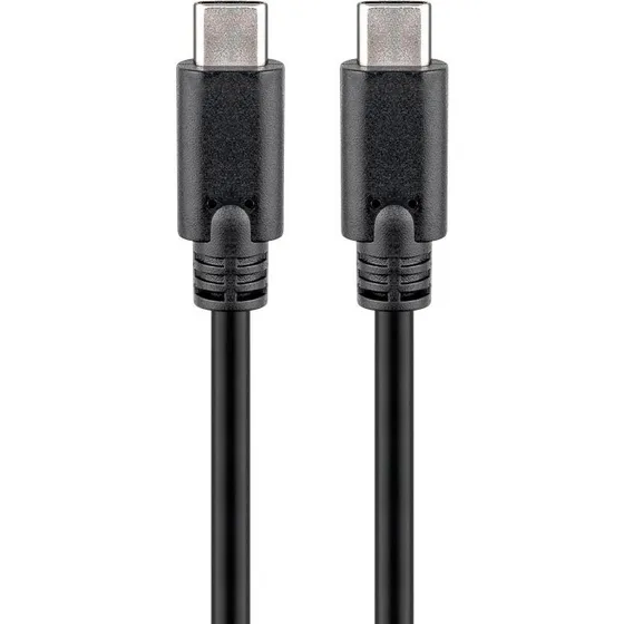 Goobay USB-C kabel 60W 0,5 m - USB-C til USB-C, sort