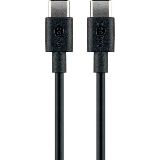 Goobay USB-C 2.0 lade- og datakabel 1 m - sort