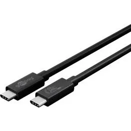 Sync & Charge USB-C-kabel USB4 Gen3x2 40Gb/s 240W 0,7 m (sort)