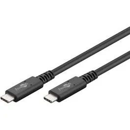 USB-C 4.0 kabel 40 Gbit/s 240W, 1 m, sort