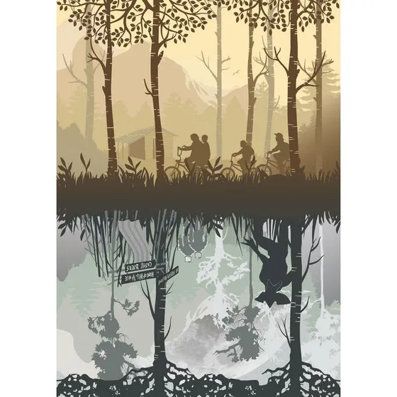 Mad Labs Stranger Things A3 Plakat - Riding the Bikes