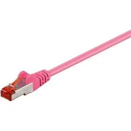 Goobay CAT6 S/FTP (PiMF) patchkabel 0,5 m — magenta