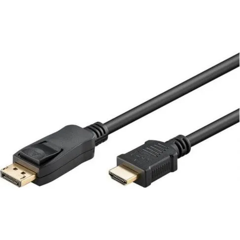 Goobay DisplayPort til HDMI-kabel 2 m – 4K@30Hz, sort