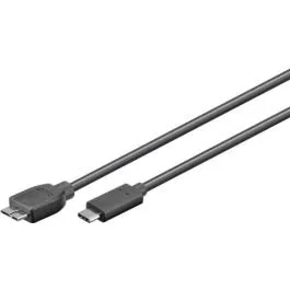 Goobay USB-C til Micro-USB 3.0 kabel 1 m, sort
