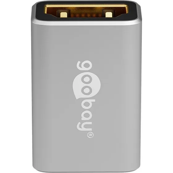 Goobay HDMI-adapter (hun–hun), guldbelagt, 8K @ 60Hz