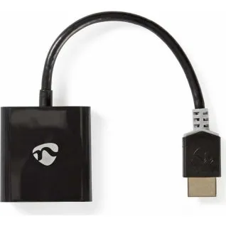 Nedis HDMI til VGA-adapter 0,2 m med 3,5 mm lyd – Antracit