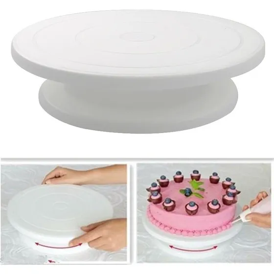 Roterende kagefat 28 cm - Ideelt til dekoration og servering