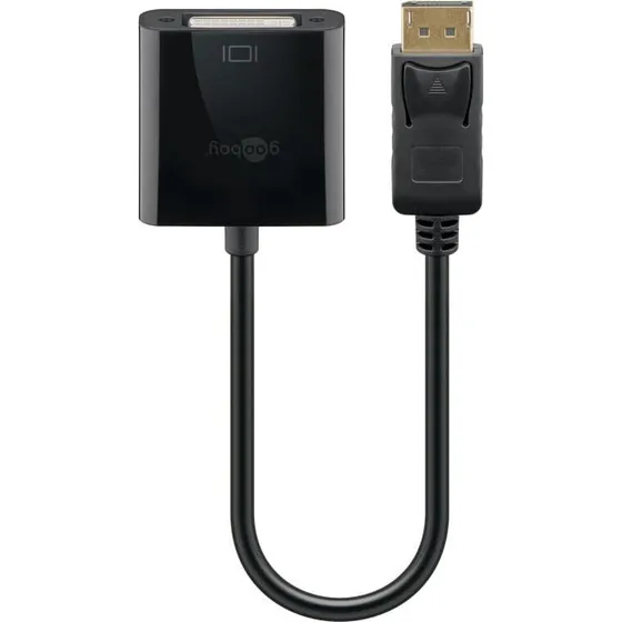 Goobay DisplayPort/DVI-D adapterkabel 1.2, forniklet 0,15 m