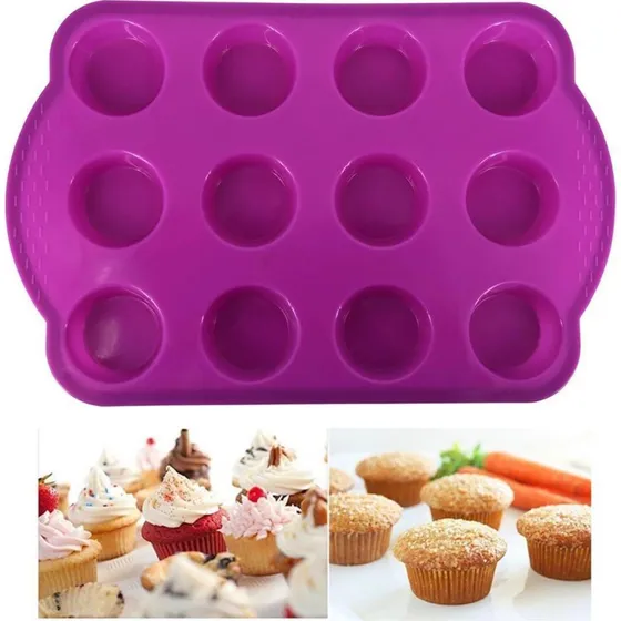 Silikone Muffinform til Minimuffins - 29,5 x 19 x 2 cm