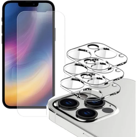 iPhone 13 Beskyttelsespakke: 2x Hærdet Glas & 2x Linsebeskyttelse