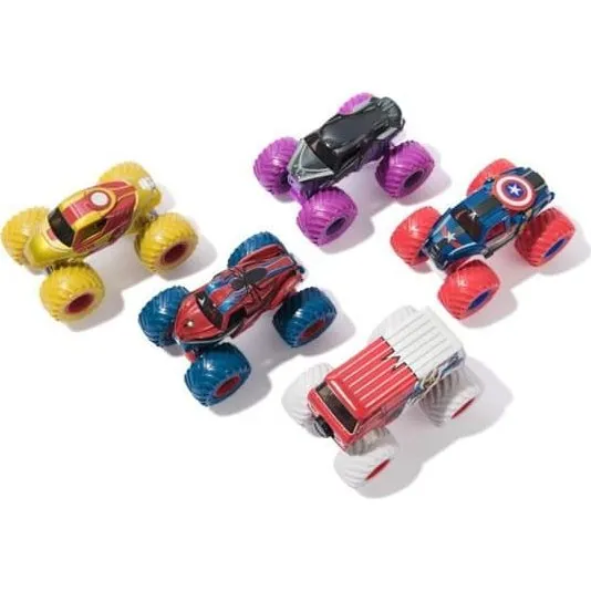 Spin Master Marvel Monster Jam Die-Cast Biler 1:64 (5 stk)