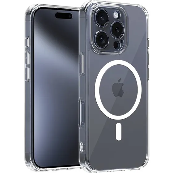 Apple iPhone 16 Pro Max Silikoneetui - MagSafe - Gennemsigtig