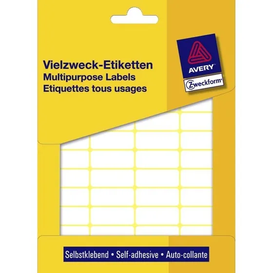 Avery 3320 etiketter 32 x 10 mm, 1.144 stk - hvid