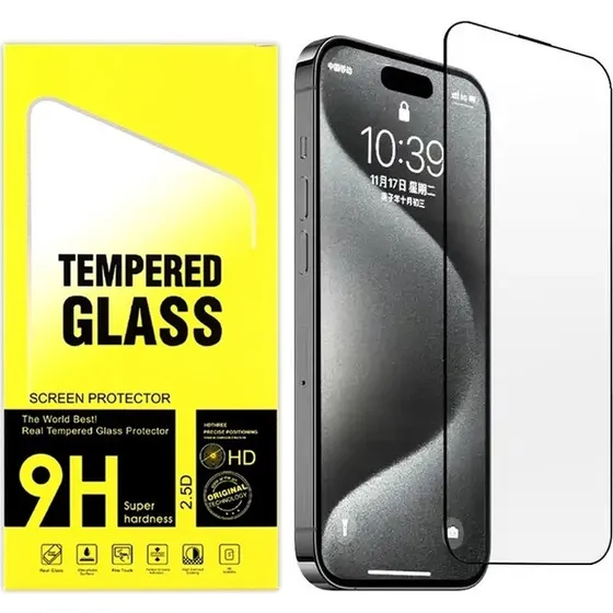 2-pak Skærmbeskytter i Hærdet Glas til iPhone 15