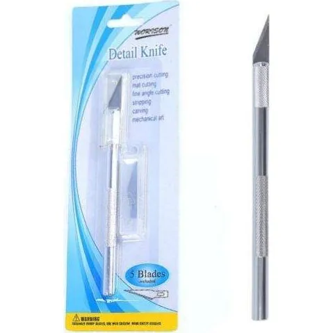 Hobbykniv / Skalpel Kit med 5 blade til DIY-projekter