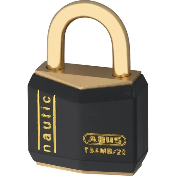 ABUS T84MB/20 Marine hængelås i massiv messing med vinylbeskyttelse