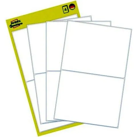 Avery hvide etiketter 77 x 59 mm – 8 stk (permanent)