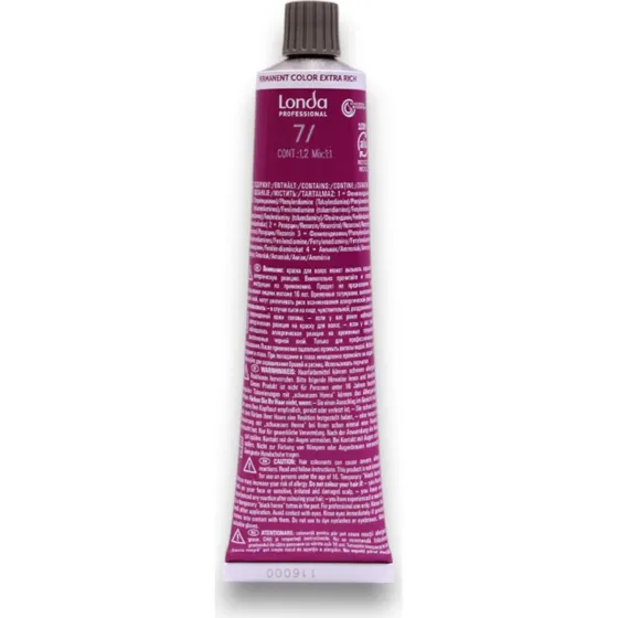 Londa Professional Londacolor Permanent Hårfarve 7/ Medium Blond 60 ml