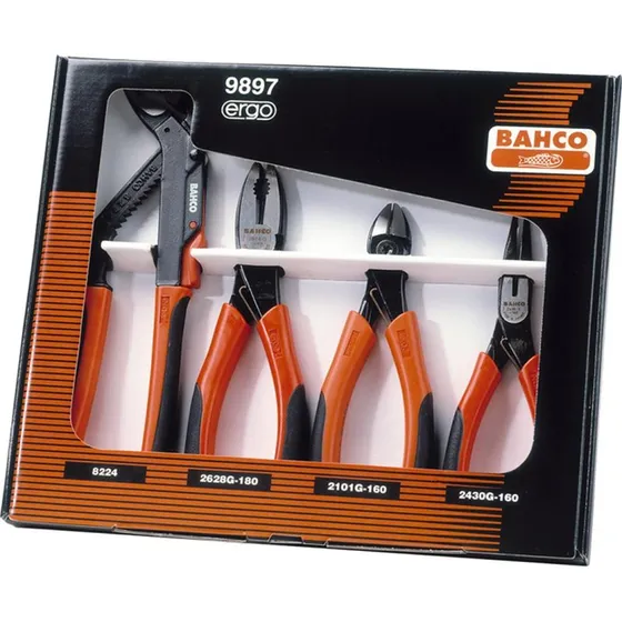 BAHCO 9897 Ergo tangsæt 4 stk (8224, 2101G, 2628G, 2430G)