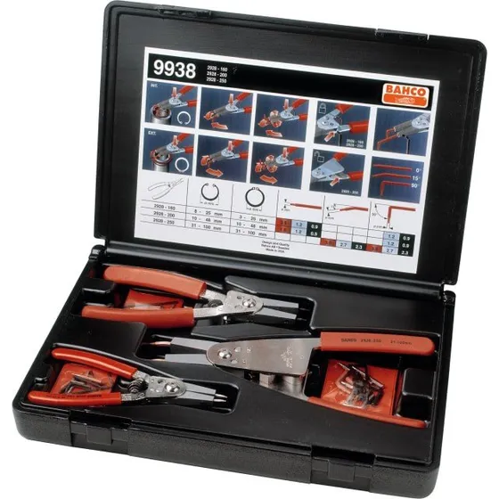 Bahco 9938 låseringstangsæt 3 stk (160/200/250 mm)