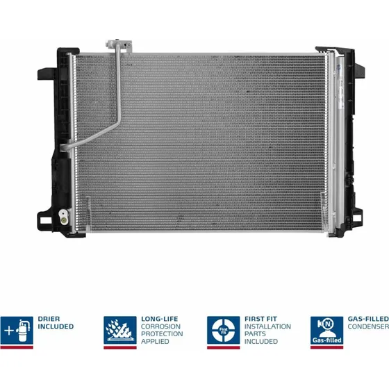 NISSENS Klimakondensator til Mercedes-Benz A2045000154