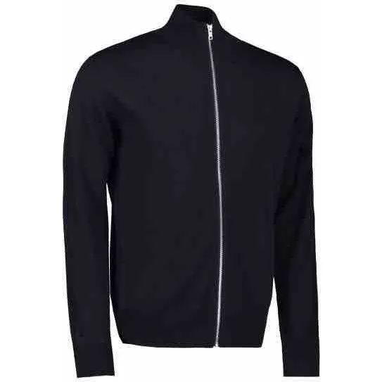 Seven Seas Cardigan til herre i navy merino uld, 2XL