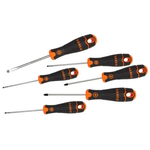 Bahco skruetrækkersæt B219.016, 6 dele (PZ+Rille)