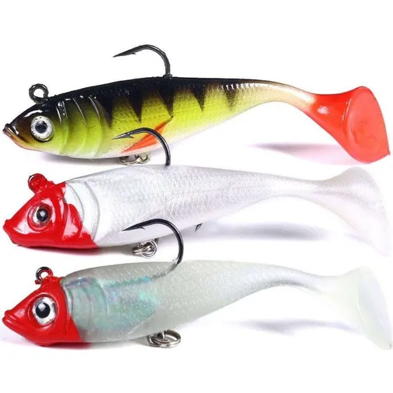 3-pak Jig til gedde og aborre - 10cm - 18g