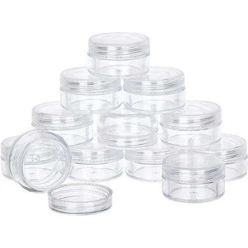 10 stk. Opbevaringsglas 5ml - Gennemsigtig