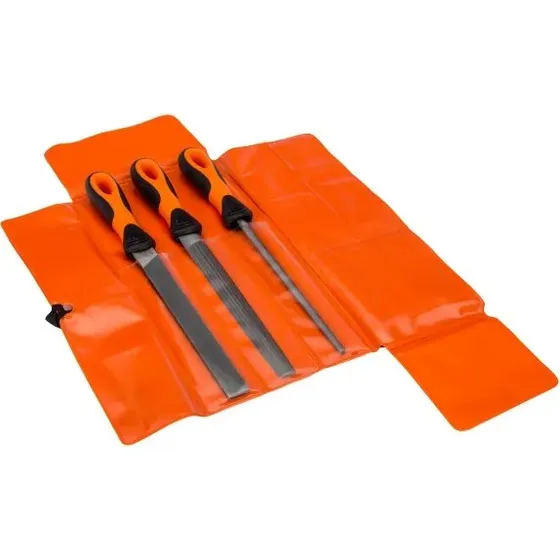 Bahco Værkstedsfile 8" 5-dele sæt (3 filer + hæfte)