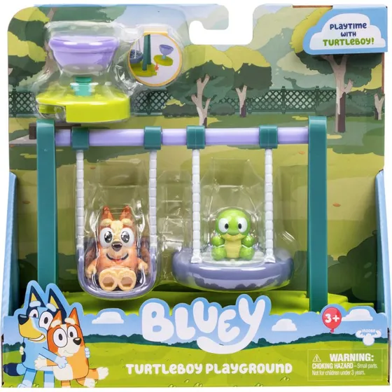 Bluey Mini Play set Park med Bingo og Turtleboy