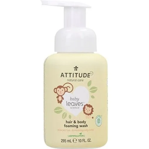 Attitude Baby Leaves Pærenektar 2-i-1 Rensemousse 295 ml