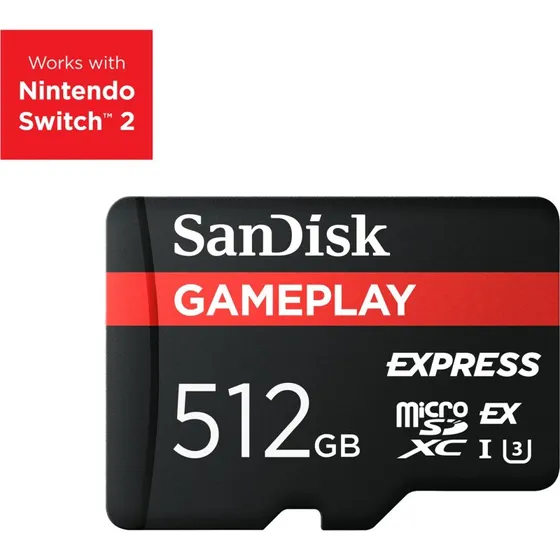 SanDisk GamePlay microSD Express 512GB - 880MB/s