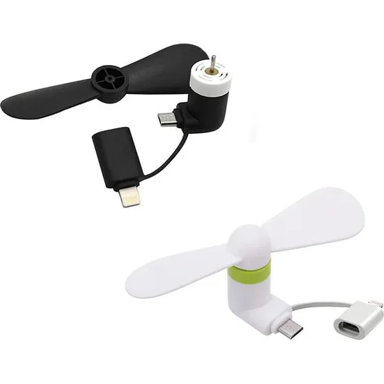 Micro USB / Lightning-vifte til smartphone