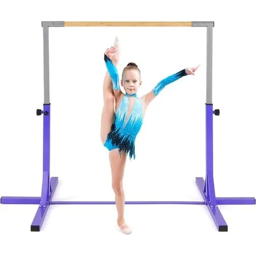 Justerbar gymnastikstang til børn, 85-145 cm, lilla