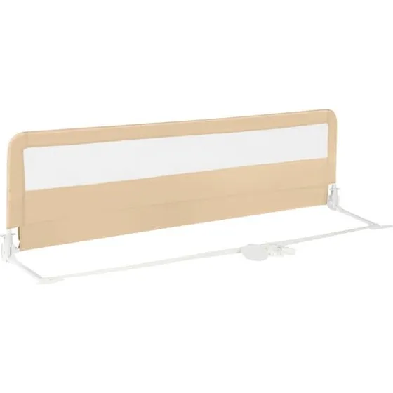 180 cm foldbar sengehest med sikkerhedsstropper, beige