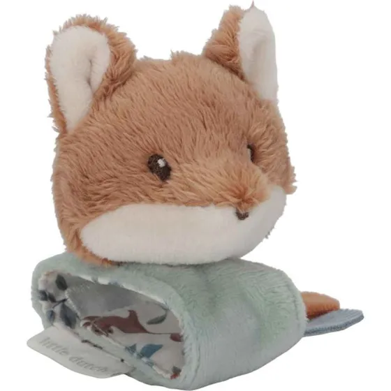 Little Dutch Håndledsrangle Forest Friends - Ræv (Blå)