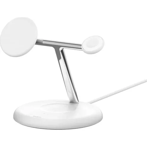 Belkin WIZ023VFWH BoostCharge Pro 3-in-1 Trådløs Oplader, Hvid