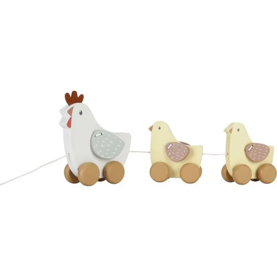 Little Dutch Træk-kyllinger, Little Farm FSC 15 x 45 cm