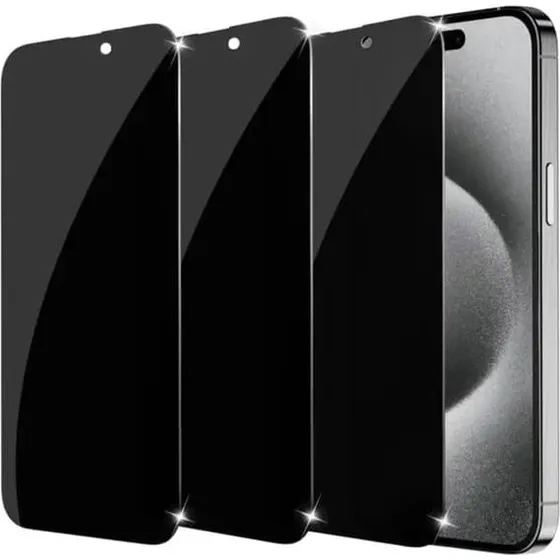 3-pak iPhone 11 Pro Max Privacy skærmbeskytter i hærdet glas