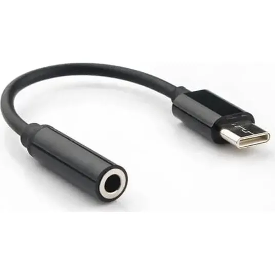 iPhone 16 USB-C til 3,5 mm mellemstik - Sort