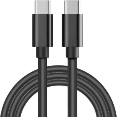 USB-C til USB-C Kabel - 2 Meter - 25W - Sort