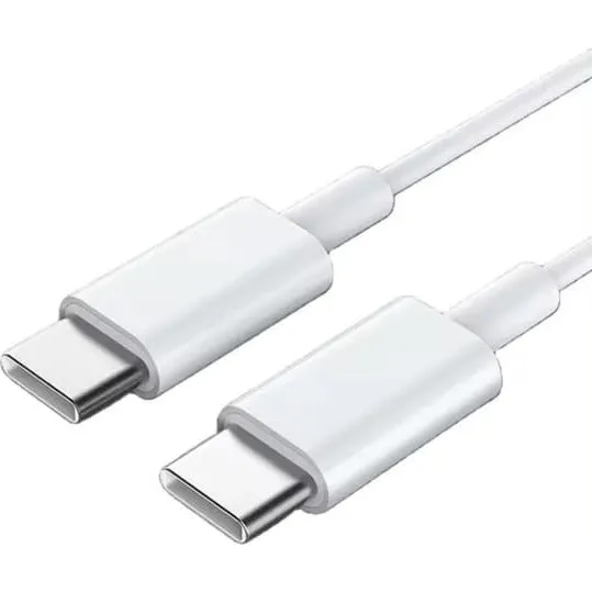 USB-C til USB-C Hurtigoplader Kabel - 1m - 25W - Hvid