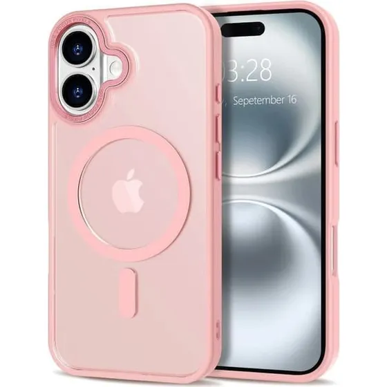 iPhone 16 Cover - MagSafe Matteret - Pink