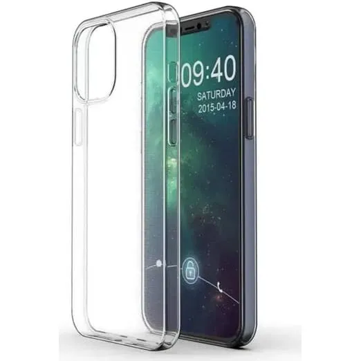 iPhone 13 Pro Etui - Gennemsigtig Silikone TPU