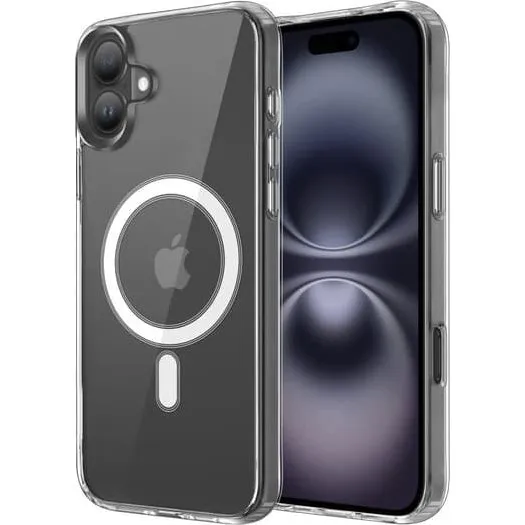 iPhone 16 Plus MagSafe Cover - Transparent & Stødsikker